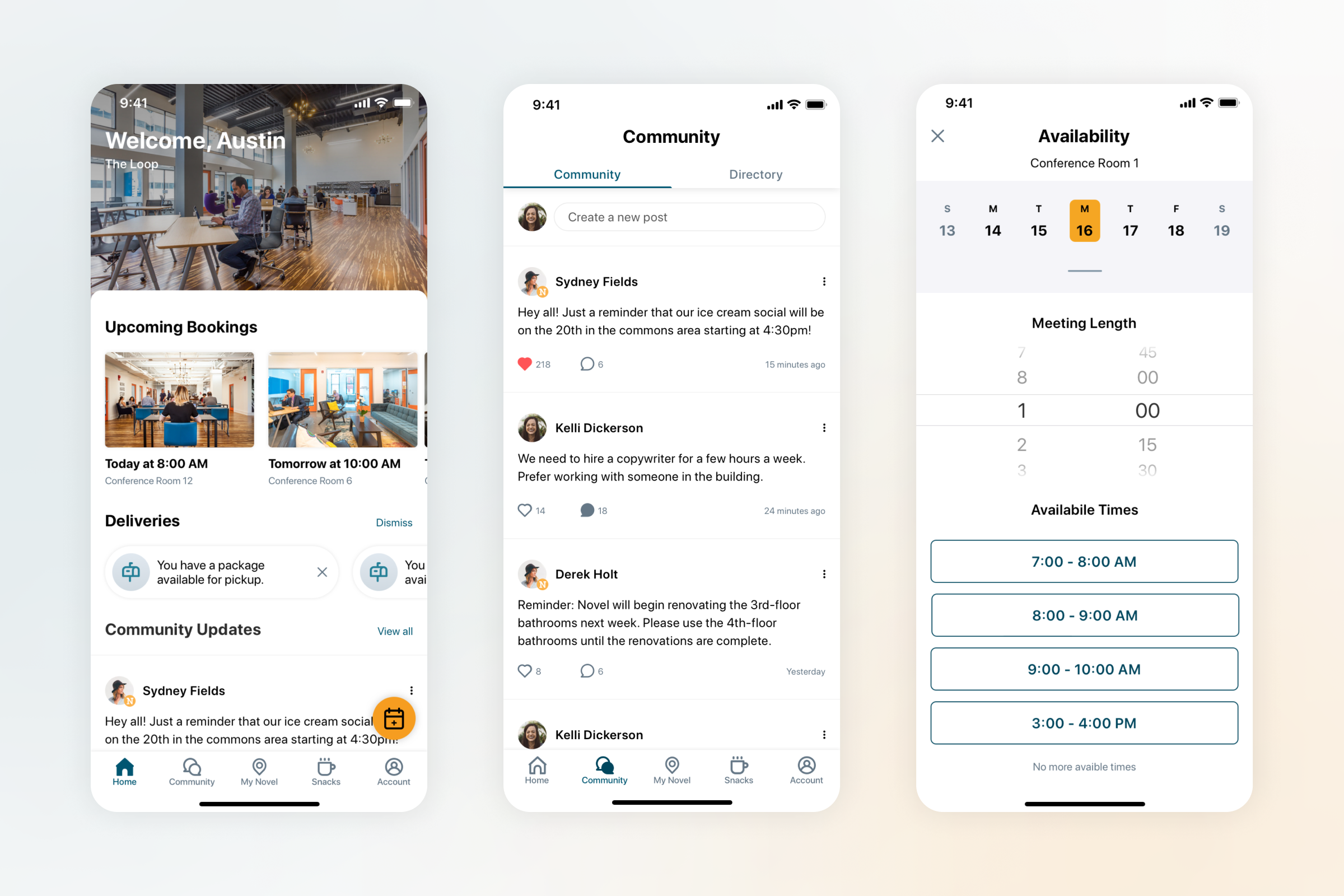 Expansive mobile app - A native mobile app design for coworking spaces designed Seth Richardson, a mobile product designer based in Indy